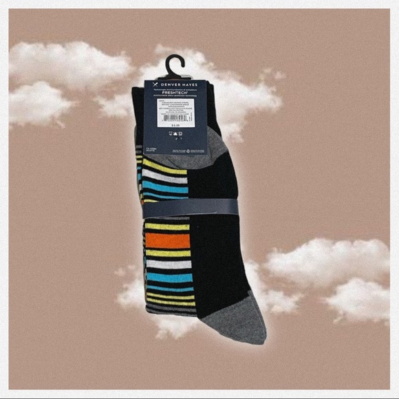 ♥︎ Denver Hayes Novelty Pattern Crew Sock ♥︎ - Picture 3 of 4